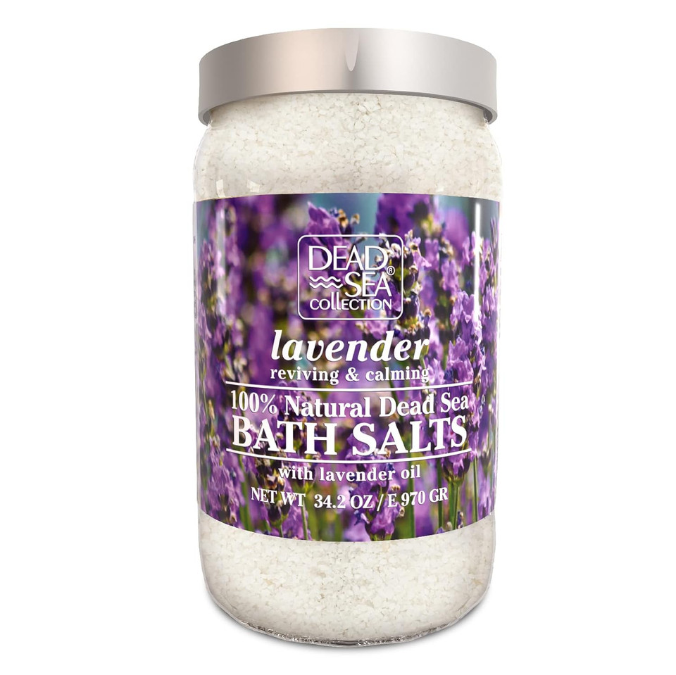 Dead Sea Collection Bath Salts With Lavender  Pure Dead Sea Salt And Lavender Oil - Nourishing Soothing And Relaxing Skin And Muscle  34.2 Oz Dead Sea Collection Bath Salts With Lavender  Pure Dead Sea Salt And Lavender Oil - Nourishing Soothing And Relaxing Skin And Muscle  34.2 Oz