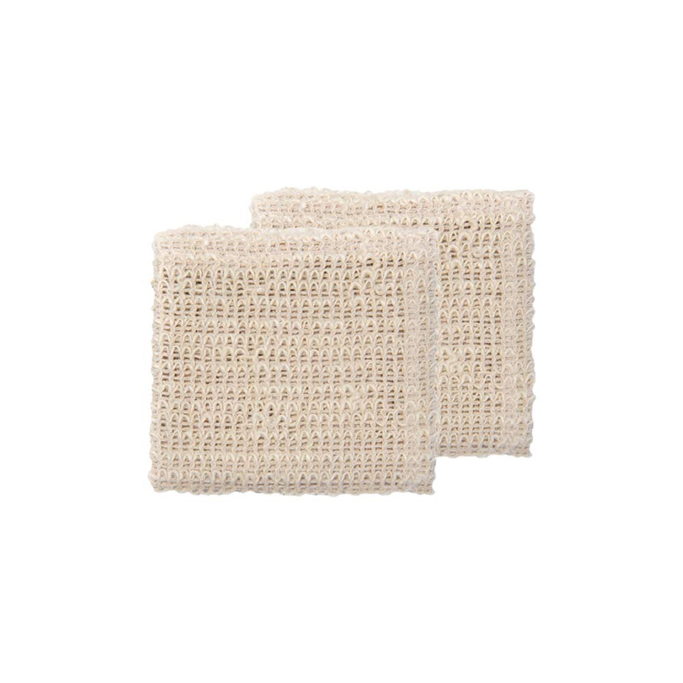 Shea Radiance Sisal Exfoliating Washcloth- 100% Renewable Sisal Fiber - Eco Friendly & Biodegradable Body Scrubber (3 Pack)