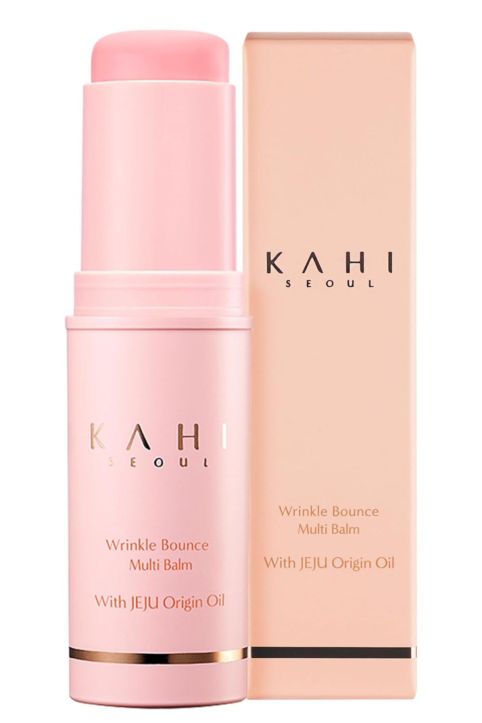 Kahi Wrinkle Bounce Multi Balm Stick | Pdrn Collagen Wrinkle Stick | Korean Skin Care |All-In-One Hydrating Lip Balm Eye Cream Neck Cream Make Up Base & Face Mist Moisture Balm
