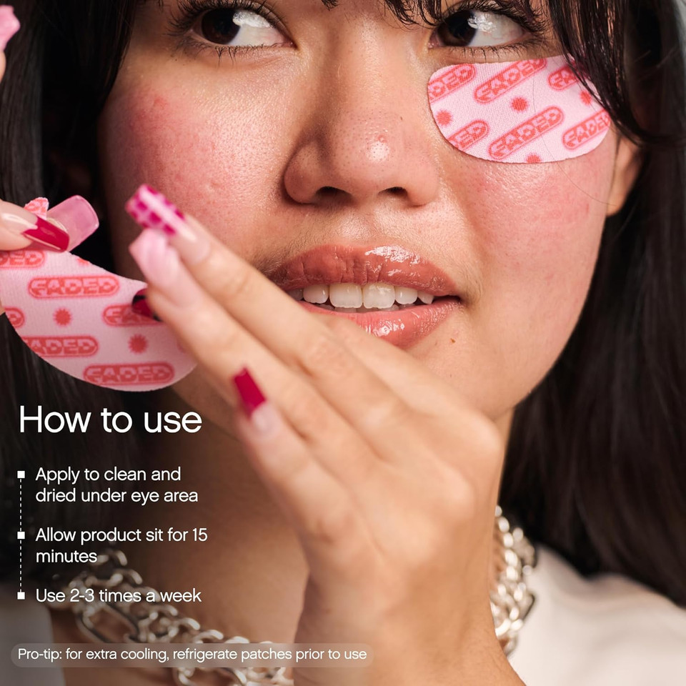 Topicals Faded Brightening Under Eye Masks | Revitalizing Patches To Depuff, Hydrate, And Illuminate | Diminishes Dark Circles And Fine Lines | Made With Kojic Acid, Caffeine & Niacinamide