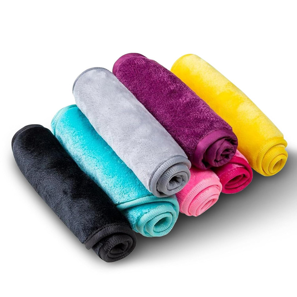 Makeup Remover Face Cleansing Cloth - Chemical-Free Microfiber Reusable Facial Clean Towel, Remove Makeup Instantly With Only Water (1 Black)