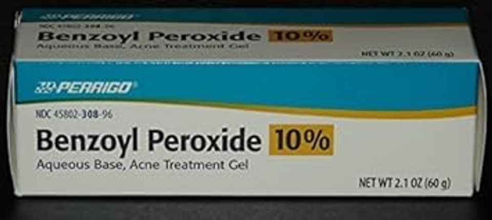 Perrigo 10% Benzoyl Peroxide Acne Treatment Gel 2.1 Oz