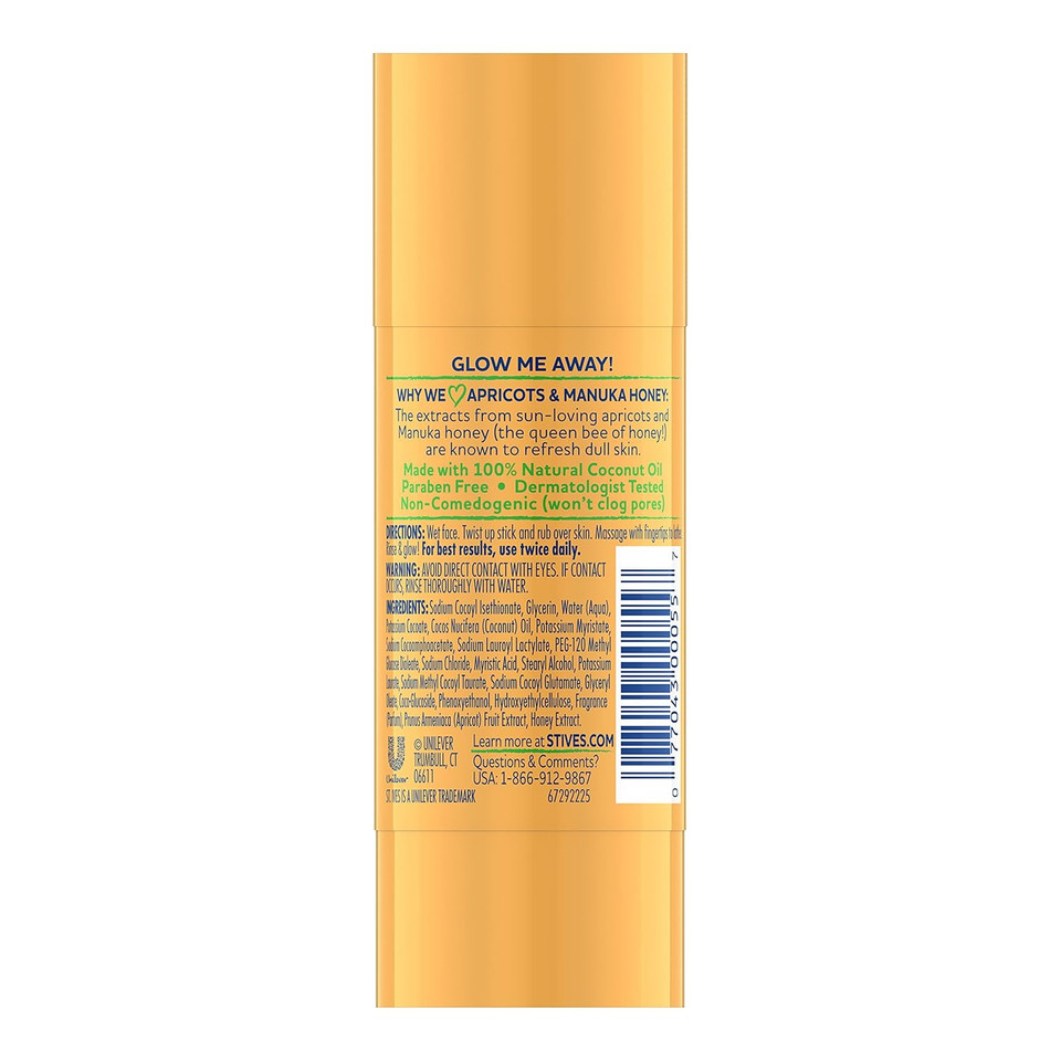 St. Ives Cleansing Stick, Apricot & Manuka Honey 1.6 Oz