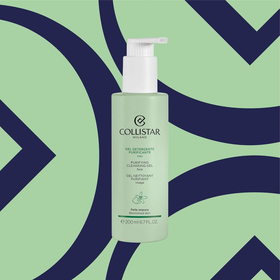 Collistar Purifying Cleansing Gel For Blermished Skin 200 Ml, 6.7 Fl Oz, Made In Italy [Italian Import]
