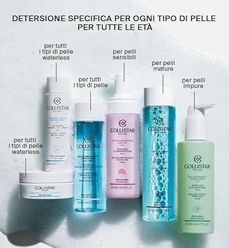 Collistar Purifying Cleansing Gel For Blermished Skin 200 Ml, 6.7 Fl Oz, Made In Italy [Italian Import]