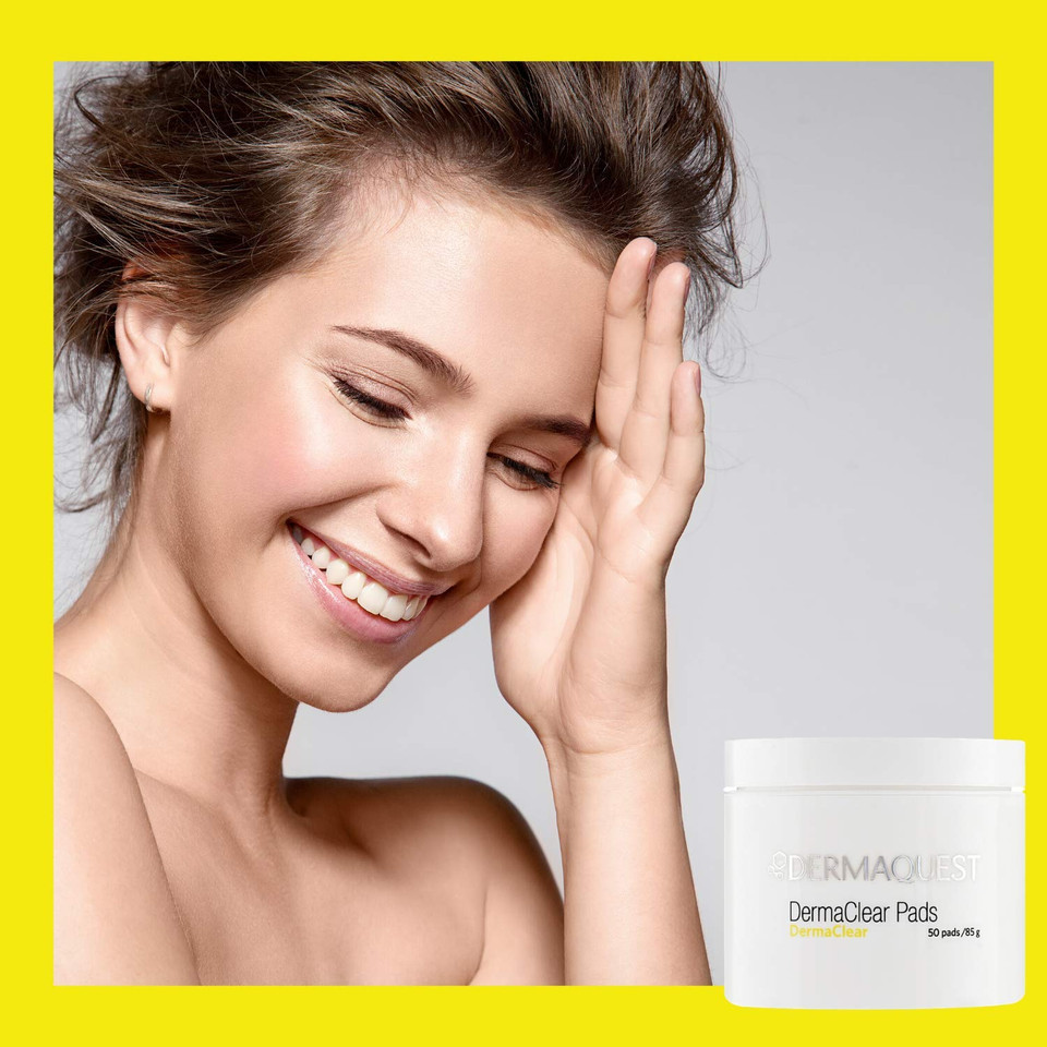 Dermaquest Dermaclear Pads - Salicylic Acid Acne Treatment For Adults & Teens - Acne Wipes For Face, Neck, Chest, & Back (50 Pads)