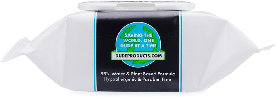 Dude Wipes - Face And Body Wipes - 3 Pack, 90 Wipes - Unscented Wipes With Sea Salt & Aloe - 2-In-1 Body & Face Wipes - Alcohol Free And Hypoallergenic Cleansing Wipes