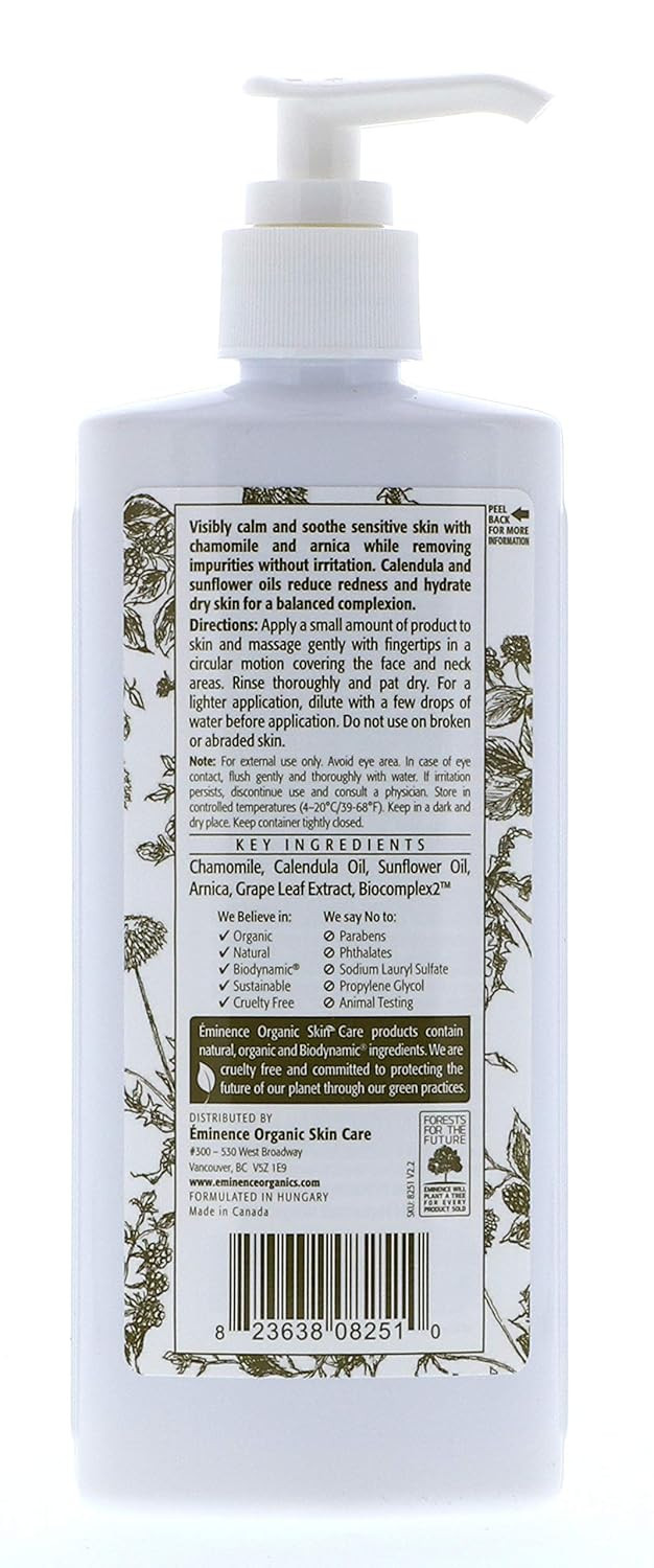 Eminence Organic Skincare Calm Skin Chamomile Cleanser, 32 Fluid Ounce