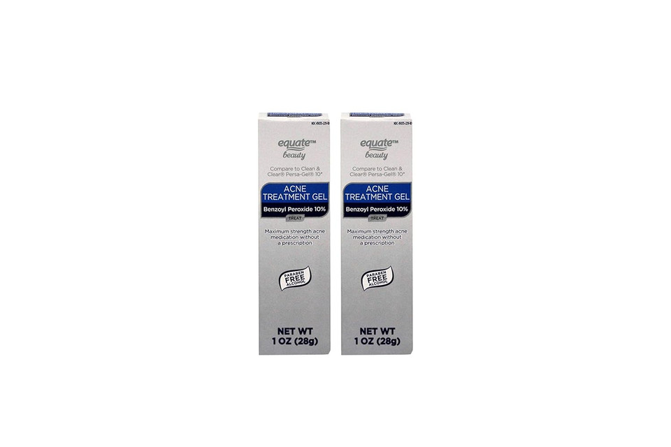 Equate 10% Benzoyl Peroxide Acne Treatment Gel, 1Oz, 2 Pack