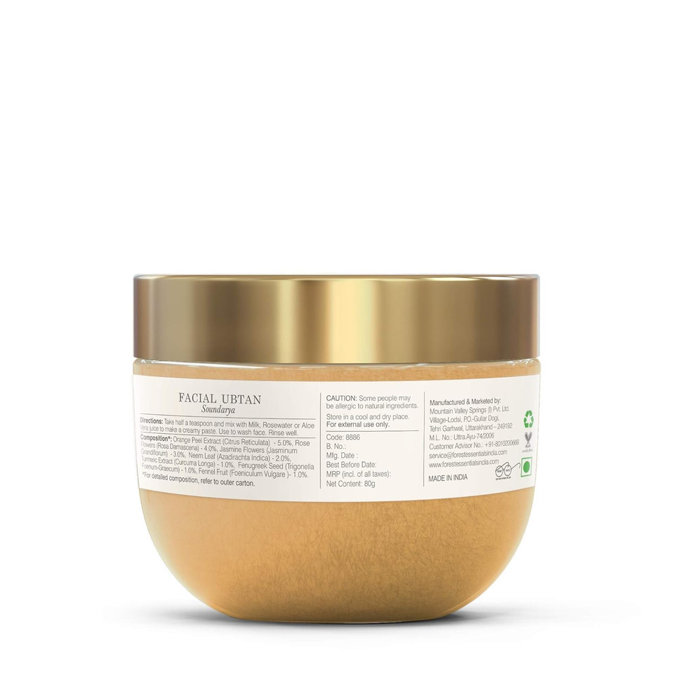 Forest Essentials Facial, Ubtan Soundarya, 80G