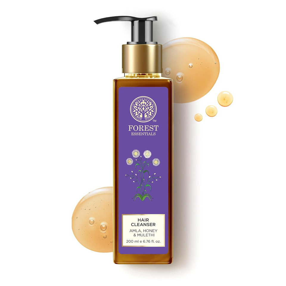 Forest Essentials Hair Cleanser, Amla, Honey And Mulethi, 200Ml