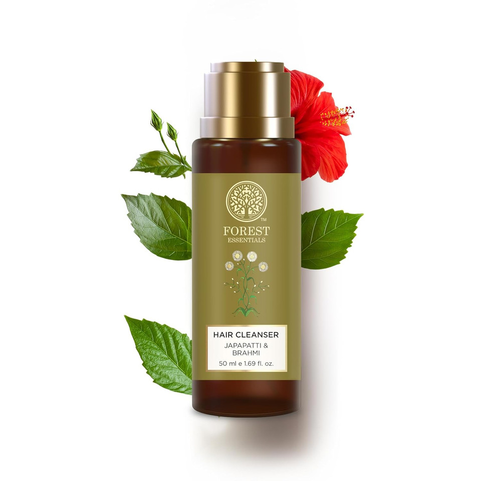 Forest Essentials Hair Cleanser, Japapatti And Brahmi, 50Ml