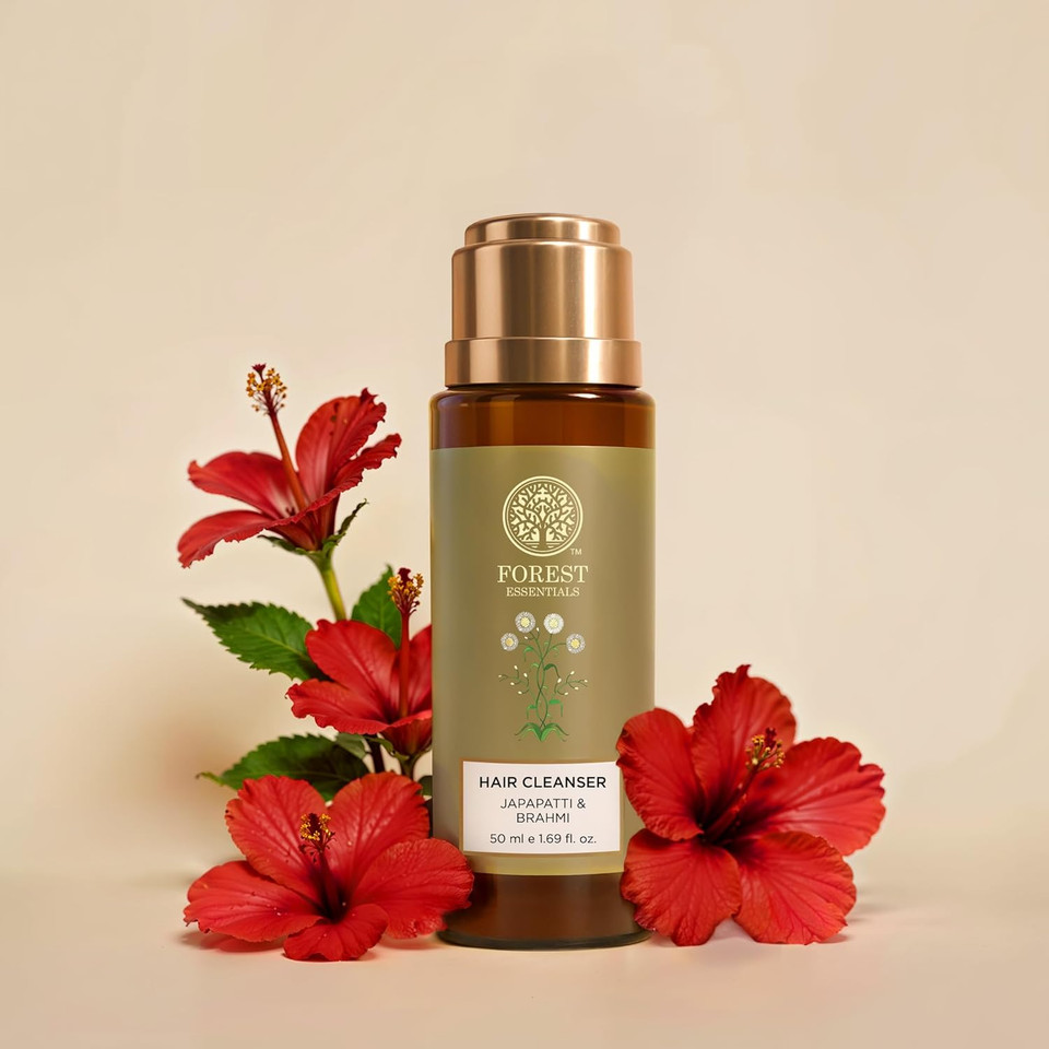 Forest Essentials Hair Cleanser, Japapatti And Brahmi, 50Ml
