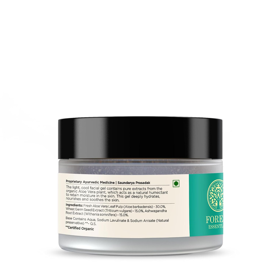 Forest Essentials Light Hydrating Facial Gel - Pure Aloe Vera 50G