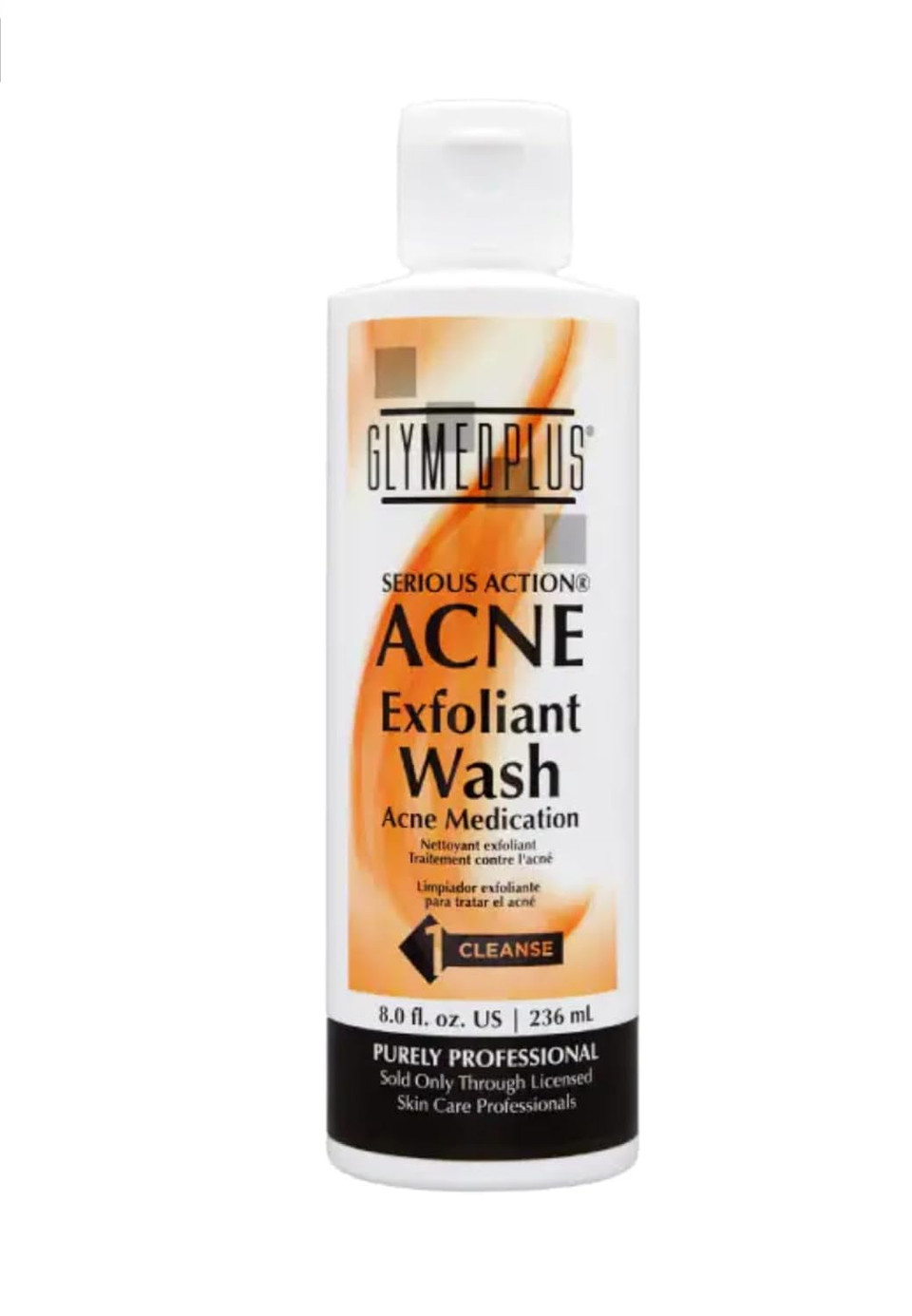 Glymed Plus Serious Action Skin Exfoliant Wash - 8 Oz