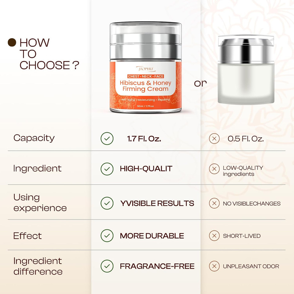 Hibiscus And Honey Firming Cream: Anti Aging Face Cream Reduces Wrinkles And Dryness Organic Neck Creams For Tightening And Firming Suitable For Face Neck And Shoulders Hibiscus And Honey Firming Cream: Anti Aging Face Cream Reduces Wrinkles And Dryness Organic Neck Creams For Tightening And Firming Suitable For Face Neck And Shoulders
