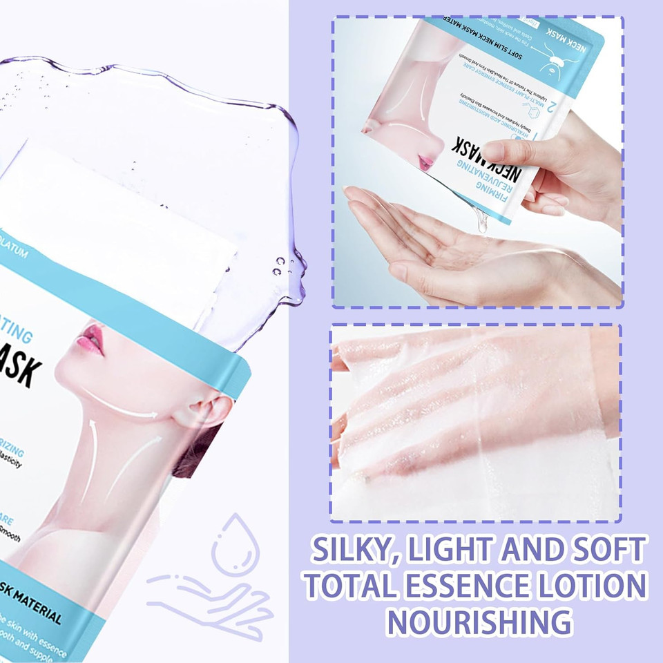 Neck Firming Cream Set,Non-Greasy Tighten Lift Firming Neck Face Cream Skincare Moisturizer, 2 Pcs Deep Moisturizing Face Lotion For All Skin Type, 2 Pack