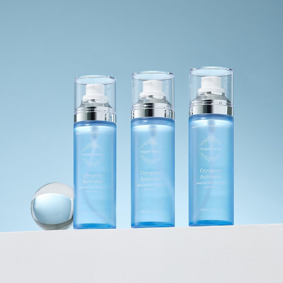 Cryogenic Activator (100Ml / 3.38Oz)  Facial Mist Toner For Hydrating, Soothing, And Cooling, Naturally Derived Deep Sea Water With Pure Oxygen, Suitable For All Skin Types