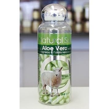 Placenta Facial Moisturizer With Vitamin E & Aloe Vera, 100 Gelcaps, Bill Natural Sources