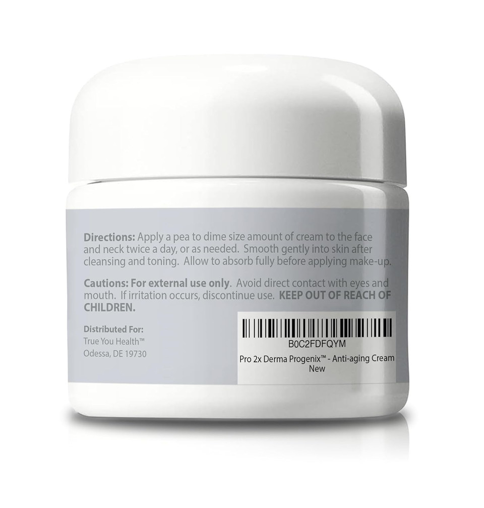 Pro 2X Derma Progenix Cream - Anti Aging Cream - 2 Month Supply - Skin Firming Moisturizer With Vitamin C, Collagen, & Ceramides - Reduce Wrinkles Appearance - Improve Skin Tone, Texture, & Hydration