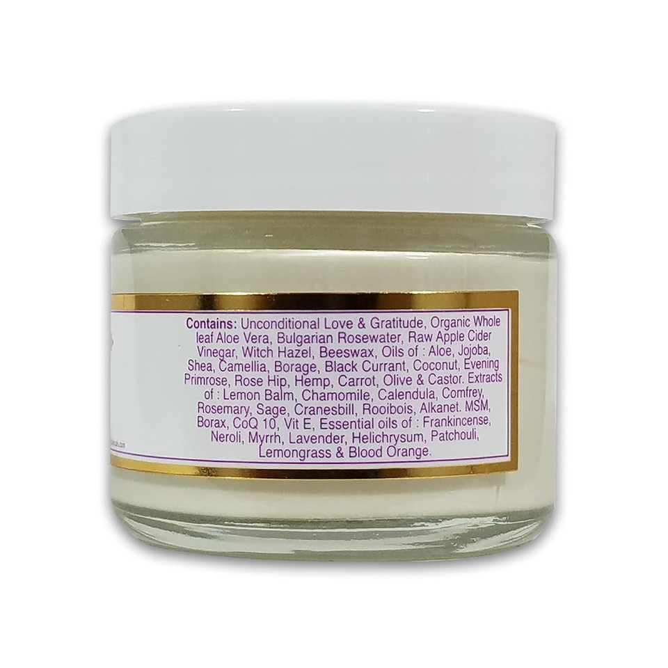 Simply Divine Botanicals Amazing Face Rejuvenating Moisturizer - Natural And Organic Anti-Aging Cream With Aloe Butter And Shea Oil For Dry, Normal, Mature, Sensitive Skin, 2 Oz