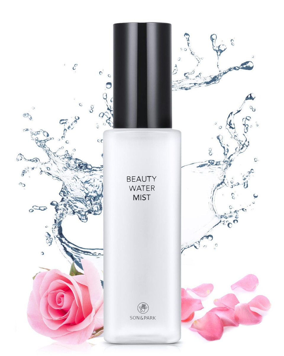 Son&Park Beauty Water Facia Mist | Multi-Purpose Toner For Face & Body Oil Control Hydrating Exfoliating Skincare Daily Cleansing Booster With Rose & Lavender Oil 100Ml(3.4Fl Oz)(Mist)