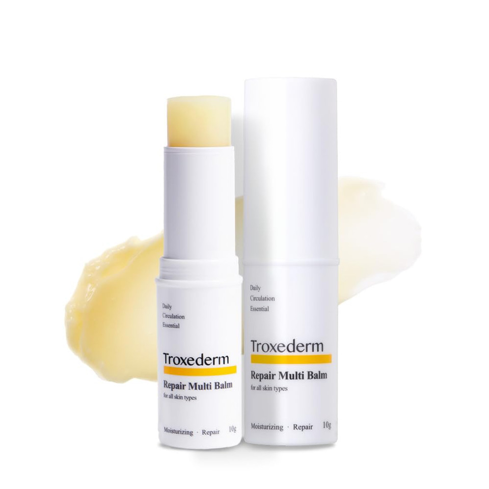 Repair Multi Balm - Fine Line Care For Youthful Skin With A Natural Glow, Nourishing And Refreshing, Contains Shea Butter, Sunflower Seed Oil, Troxerutin, And Adenosine. 0.35Oz (10G)