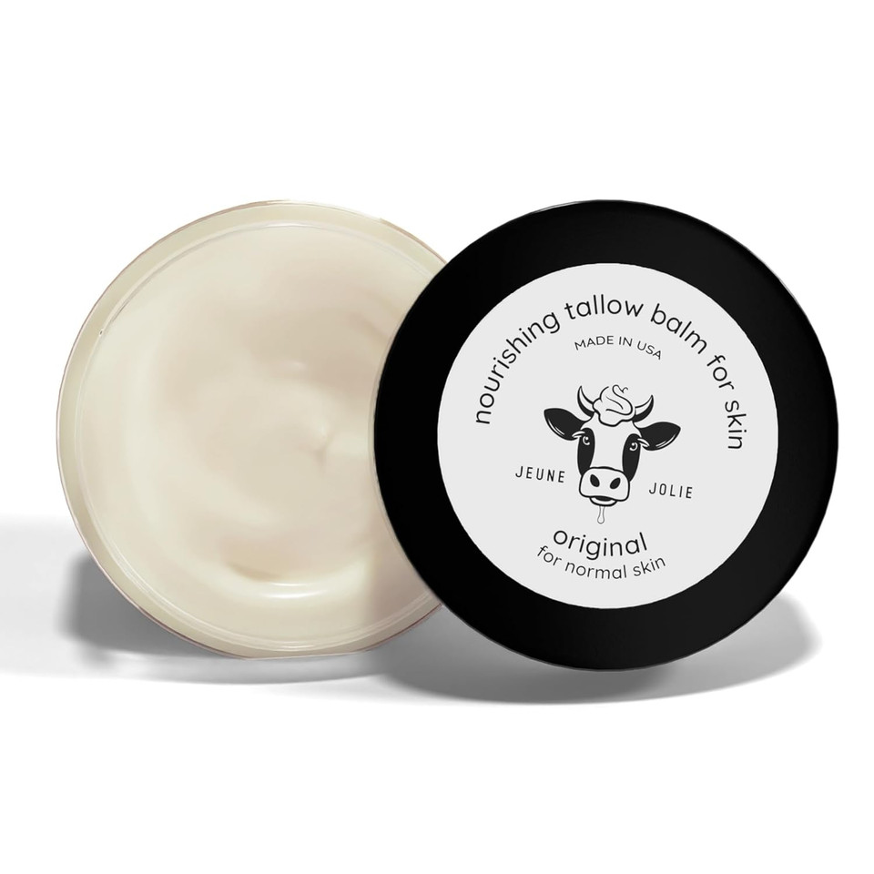 Whipped Milky Beef Tallow For Skin & Face | Made In Usa | 100% Grass-Fed With All-Natural Organic Oils, Dewy Finish Beef Tallow Balm Moisturizer - For Sensitive Acne-Prone Skin, Tea Tree 2Oz