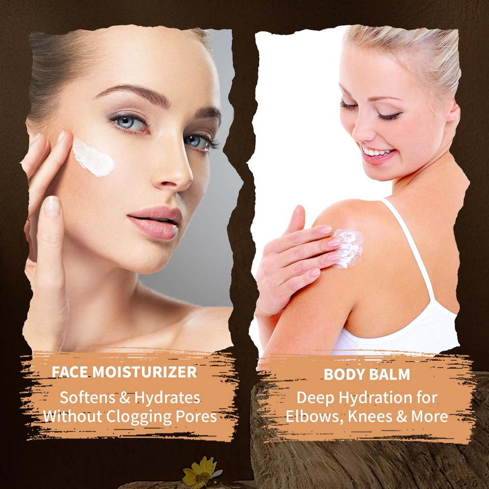 Beef Tallow For Skin - Homemade Beef Tallow And Honey Balm Moisturizer - Natural Grass - Fed Beef Tallow Skincare With Raw Honey Moisturizing Cream For Face Body Lotion Skin Care (3.9 Oz, Unscented)