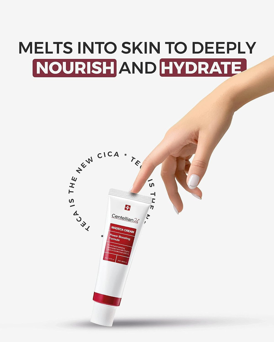 Centellian 24 Expert Madeca Cream (1.69Fl Oz) - Premium Lasting Hydration Moisturizer For Dry, Sensitive Skin. Centella Asiatica, Teca, Gotu Kola