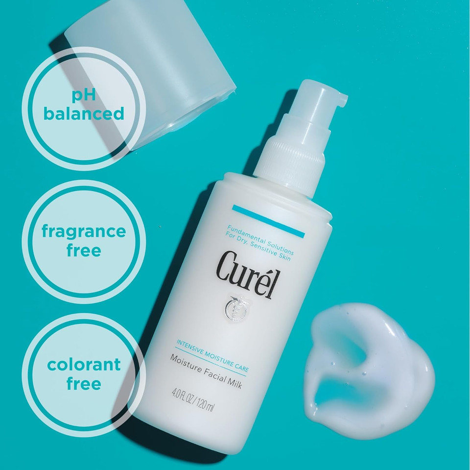 Curel Japanese Skin Care Intensive Face Moisturizer Cream, Hydrating Face Lotion For Dry To Very Dry Sensitive Skin, Anti-Aging, Fragrance-Free, Anti-Wrinkle Japanese Skin Care, 1.4 Oz