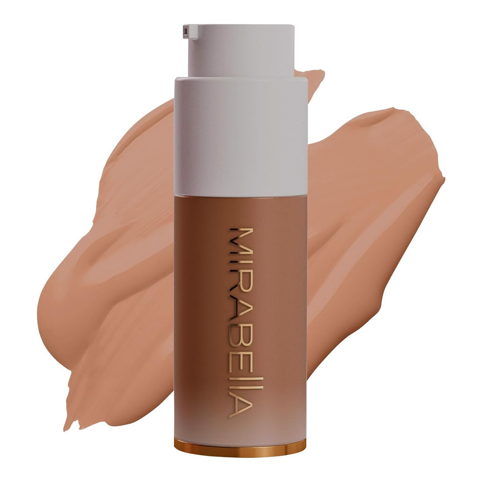 Mirabella Invincible For All Anti-Aging Full Coverage Hd Foundation, Tan T170 - Moisture-Rich Formula Minimizes Acne, Fine Lines & Wrinkles For Smoother & Brighter Skin - Paraben-Free & Cruelty-Freetan T170