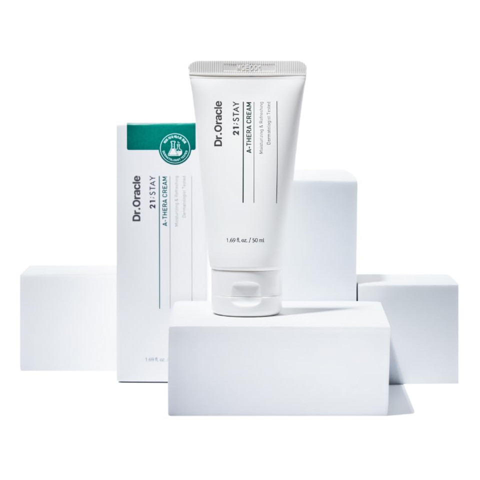 Dr. Oracle 21 Stay A-Thera Cream Gel  Lightweight Gel Moisturizer For Oily, Sensitive Skin, Non-Comedogenic, Korean Skincare, Dermatologist Tested, 1.69 Fl. Oz