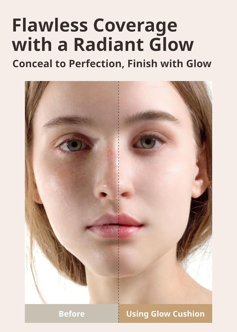 Missha Glow Cushion No.13 Light Beige For Fair Skin I Radiant & Moisturizing Skin With Buildable Coverageno.13