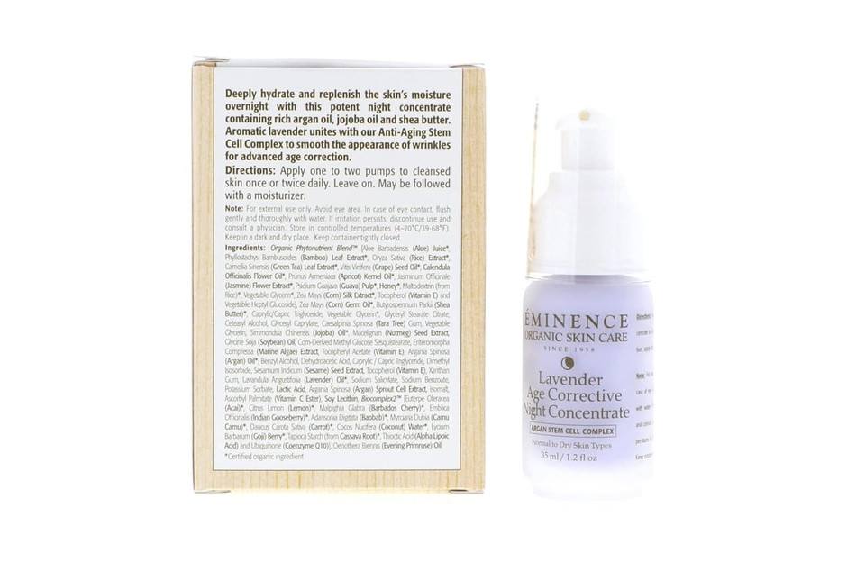 Eminence Lavender Age Corrective Night Concentrate 1.2 Oz / 35 Ml Skin Capital