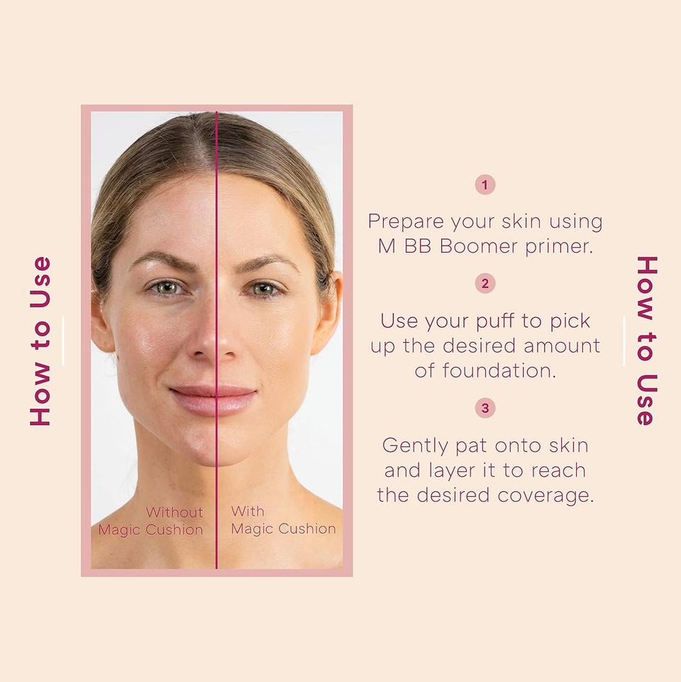Missha Magic Cushion Foundation No.21 Light Beige For Bright Skin - Flawless Coverage, Dewy Finish, Easy Application For All Skin Typesno.211 Count (Pack Of 1)