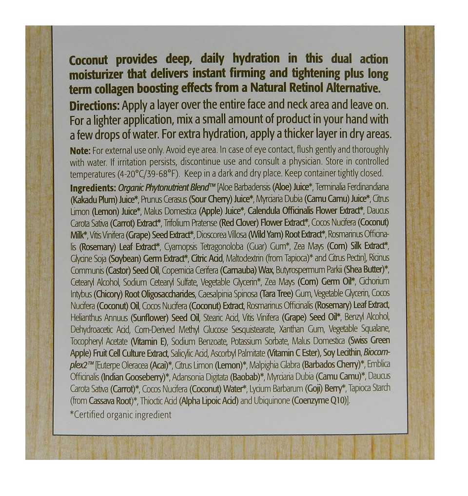 Eminence Organics Coconut Age Corrective Moisturizer, 2 Ounce