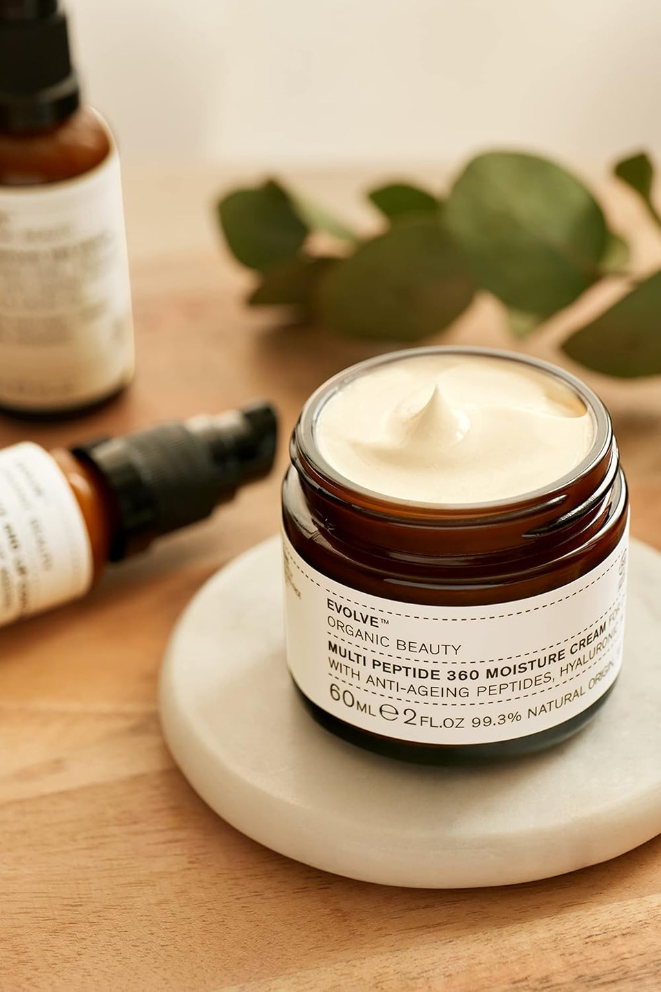 Evolve Organic Beauty - Natural Multi Peptide 360 Anti-Aging Cream | Small-Batch, Vegan Clean Beauty (2 Oz | 60 Ml) Packaging May Vary