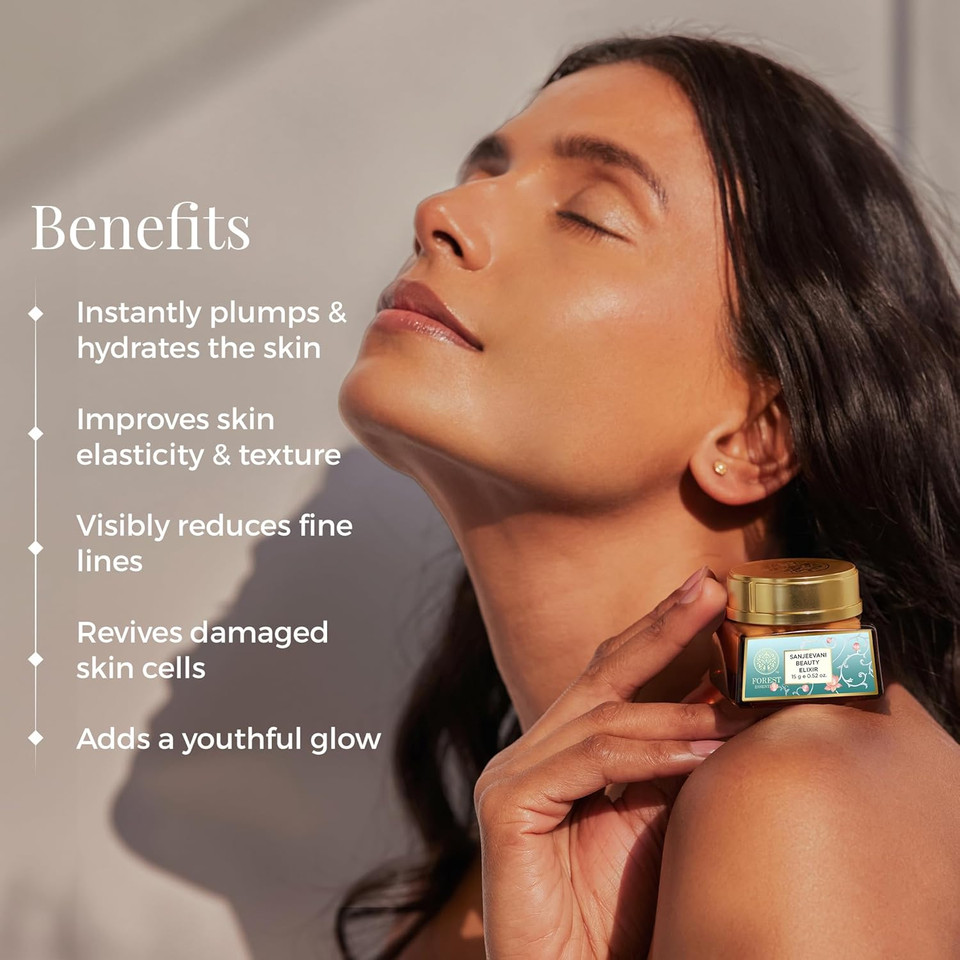 Forest Essentials Travel Size Advanced Sanjeevani Beauty Elixir 15G (Anti-Aging Day Cream)