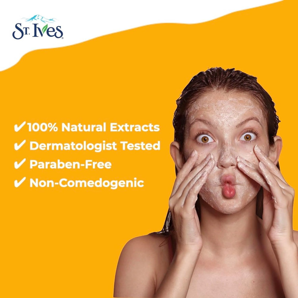 St. Ives Radiant Skin Face Scrub, Pink Lemon And Mandarin Orange, 6 Oz