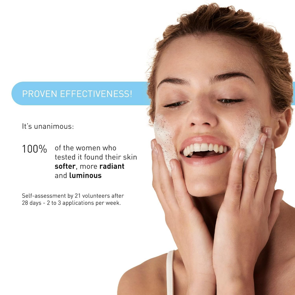 Embryolisse Exfoliating Face Scrub Powder - Facial Cleanser That Exfoliates, Tones And Softens The Skin - With Coconut & Milk Powder - For All Skin Types, Even Sensitive, 1.41 Oz