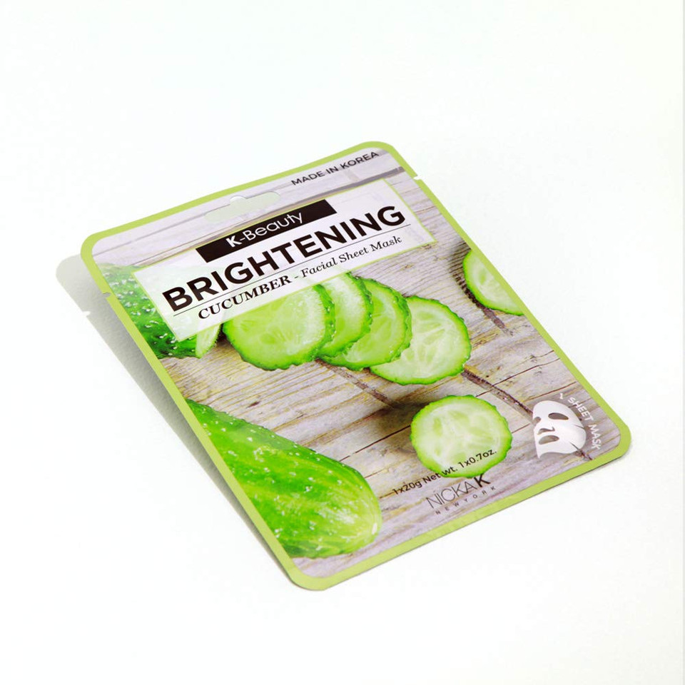 K-Beauty Brightennig Cucumber Facial Sheet Mask