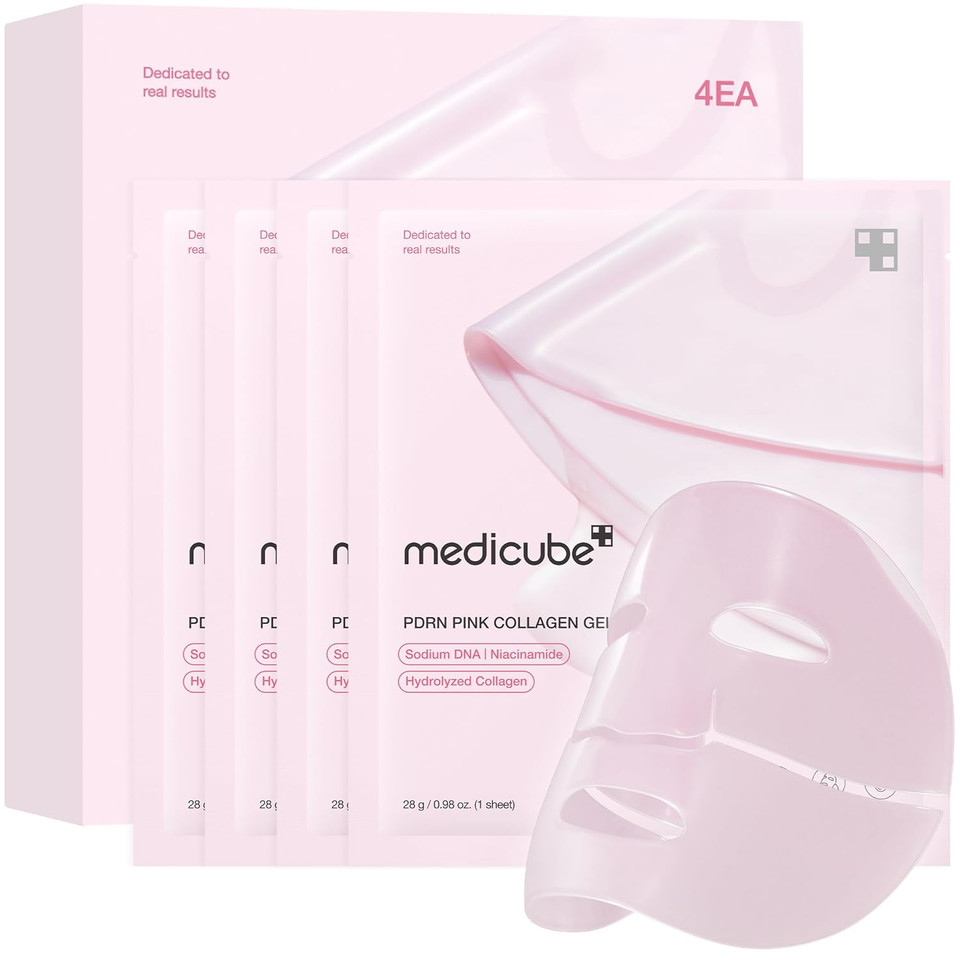 Medicube Salmon Dna Pdrn Pink Collagen Jelly Gel Mask | Overnight Face Mask For Glass Glow Skin- Elasticity, Hydrating, Firming And Moisturizing | Korean Skincare, 28G, 4Ea Medicube Salmon Dna Pdrn Pink Collagen Jelly Gel Mask | Overnight Face Mask For Glass Glow Skin- Elasticity, Hydrating, Firming And Moisturizing | Korean Skincare, 28G, 4Ea