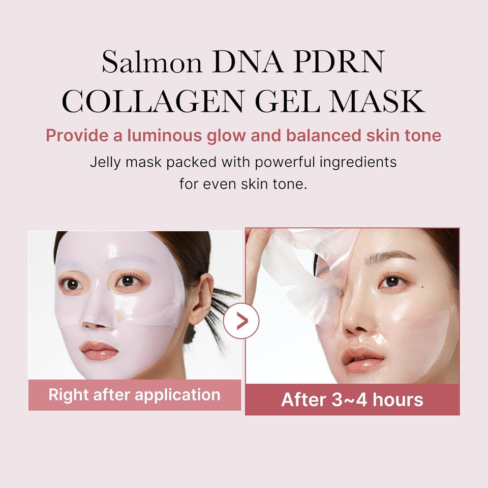 Medicube Salmon Dna Pdrn Pink Collagen Jelly Gel Mask | Overnight Face Mask For Glass Glow Skin- Elasticity, Hydrating, Firming And Moisturizing | Korean Skincare, 28G, 4Ea Medicube Salmon Dna Pdrn Pink Collagen Jelly Gel Mask | Overnight Face Mask For Glass Glow Skin- Elasticity, Hydrating, Firming And Moisturizing | Korean Skincare, 28G, 4Ea