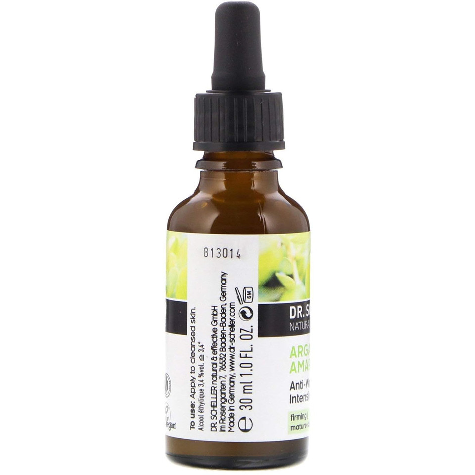Argan Oil & Amaranth Anti-Wrinkle Intensive Serum For Firming And Demanding Skin Dr. Scheller Skin Care 1 Oz Liquid