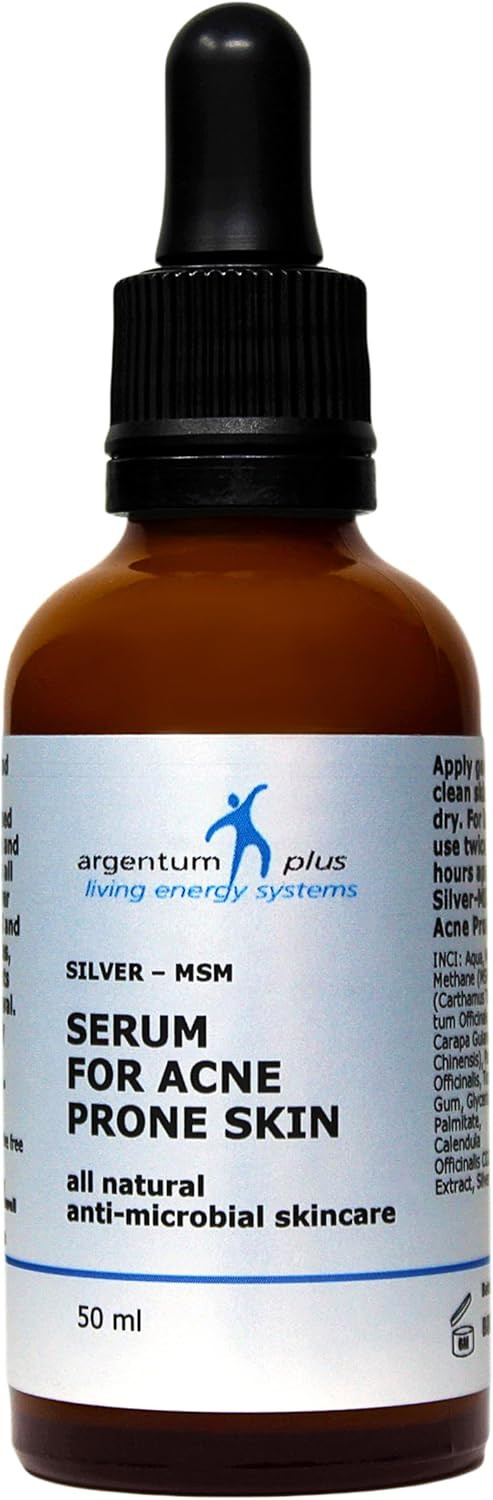 Silver-Msm Serum For Acne Prone Skin 50 Ml Dropper / Pipette