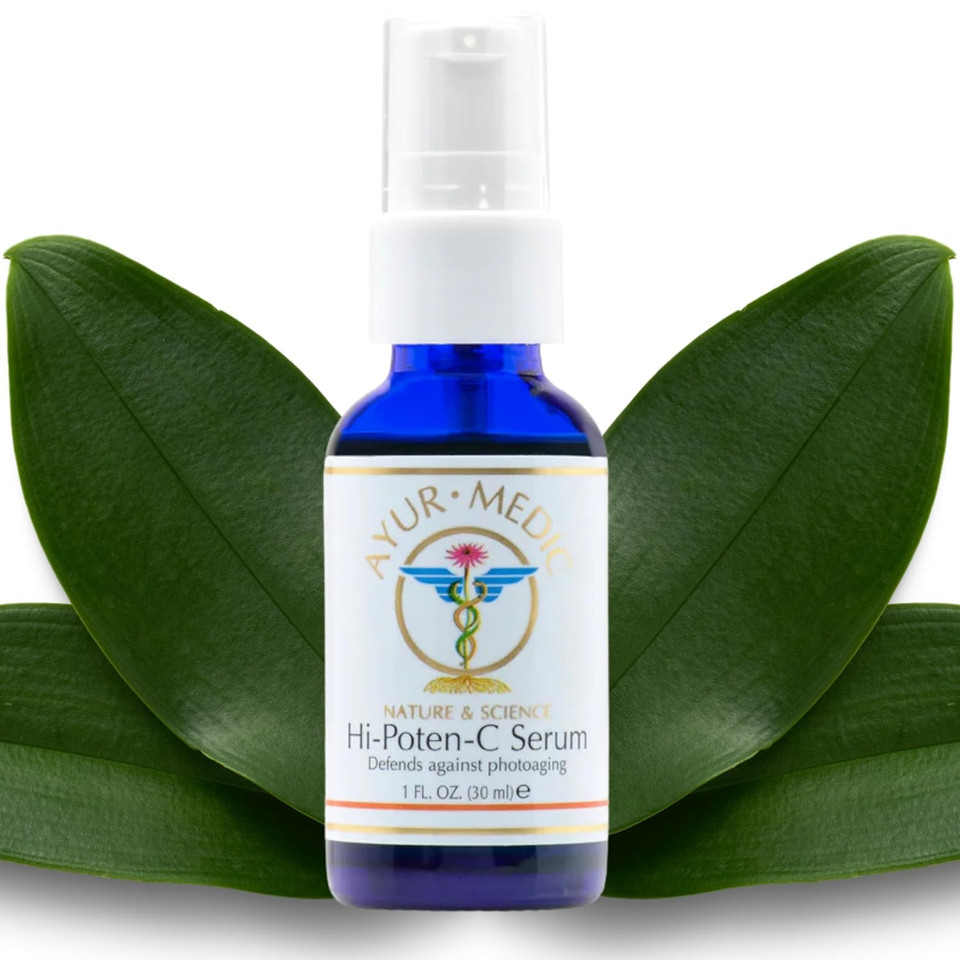 Ayur Medic Hi-Poten-C Serum Vitamin C Serum For Face, With Stable Vitamin C (Tertrahexyldecyl Ascorbate), Neossance Squalane, Vitamin E. For Dark Spots, Hydration Sun Damage, Fine Lines And Wrinkles Ayur Medic Hi-Poten-C Serum Vitamin C Serum For Face, With Stable Vitamin C (Tertrahexyldecyl Ascorbate), Neossance Squalane, Vitamin E. For Dark Spots, Hydration Sun Damage, Fine Lines And Wrinkles