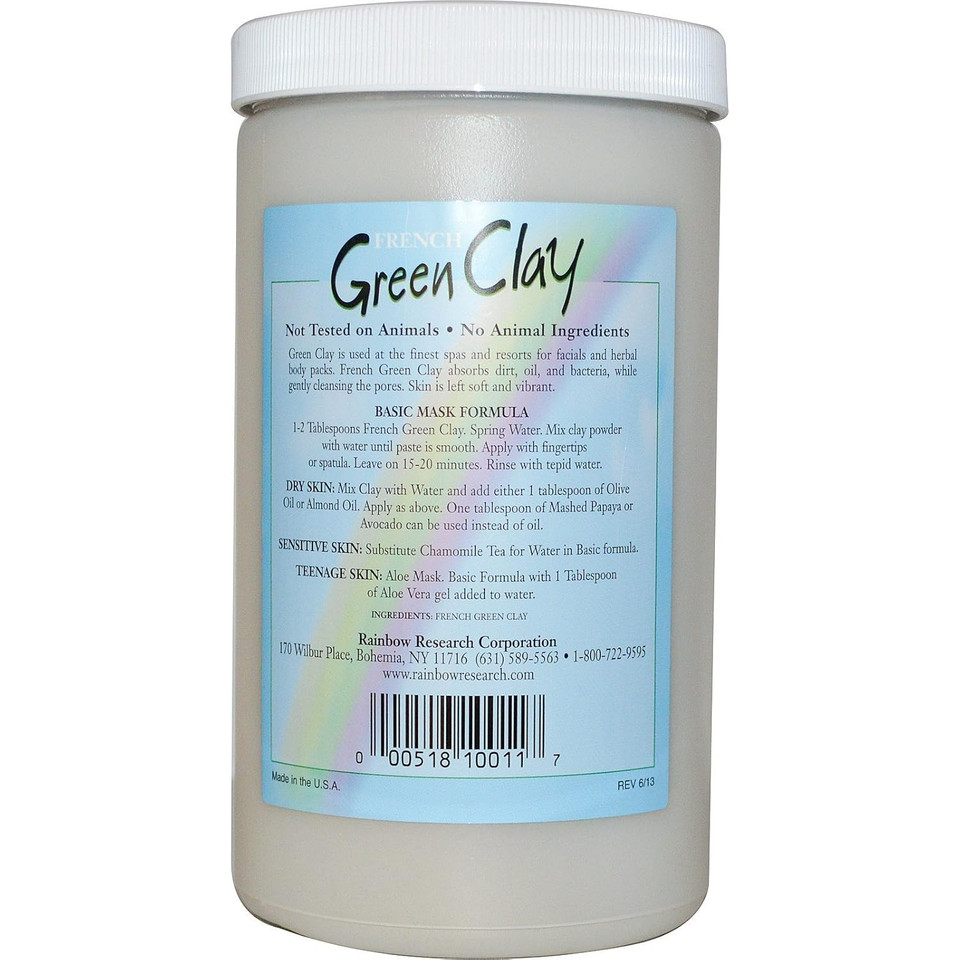 Rainbow Research French Green Clay, 32 Oz Powder