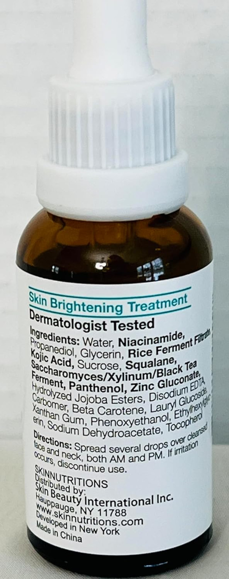 Skin Nutrition Facial Serum That Brightens Dull Skin With Niacinamide 5% + Squalane Serum Is Oil-Free, And Fragrance-Free