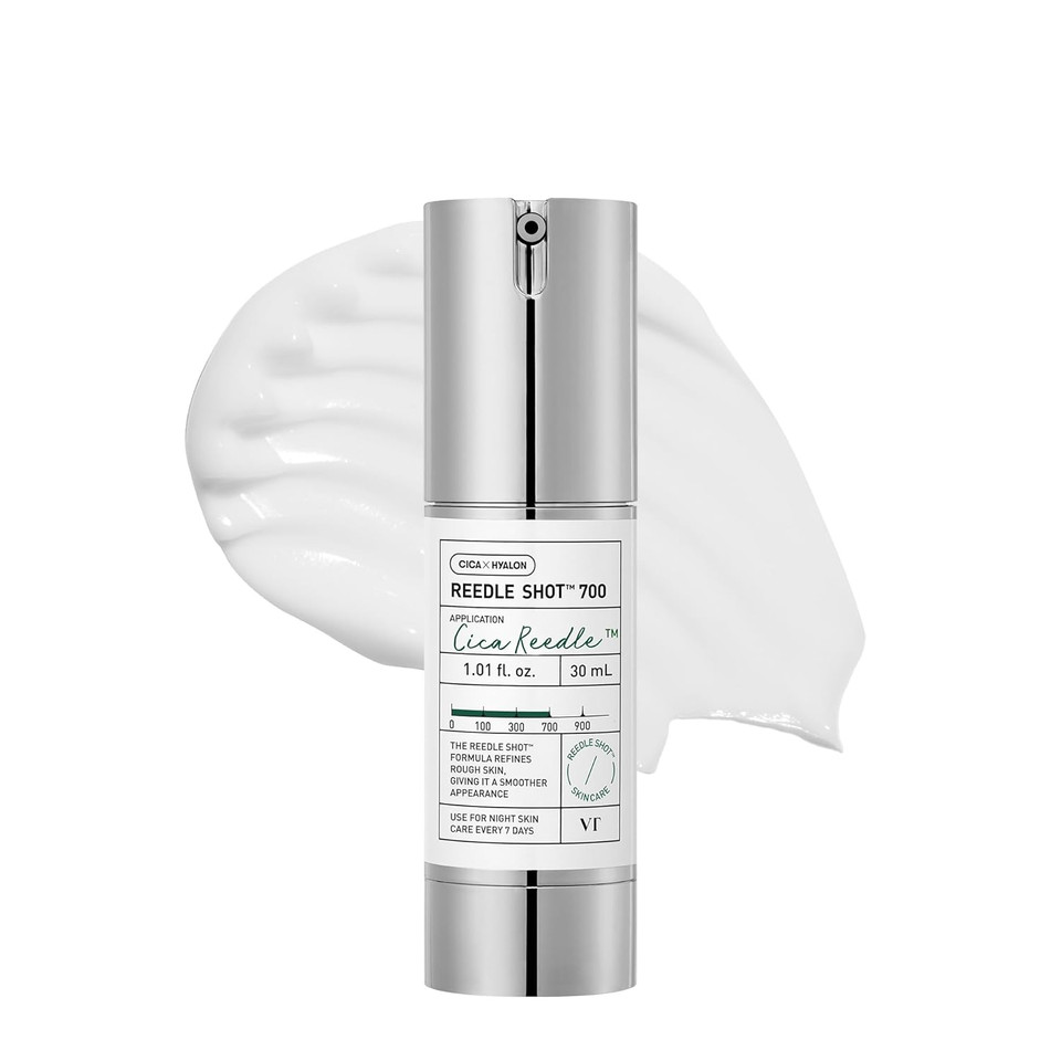 Vt Cosmetics Cica Reedle Shot 100, Spicule Microneedling Serum For Pore Care & Exfoliation, Exosome, Centella Asiatica For Glass Skin, Skin Texture, Korean Liquid Skin Booster (1.69 Fl Oz / 50Ml)